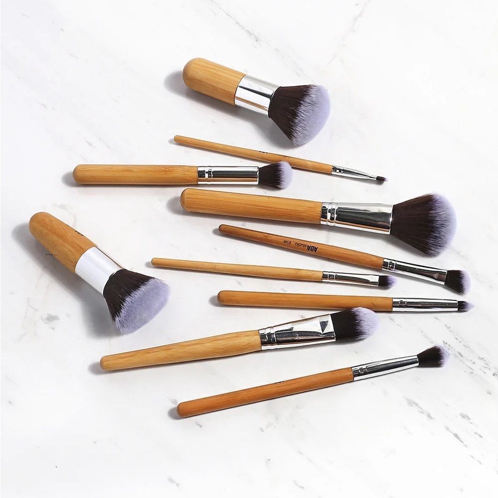10-Piece Bamboo Brush Set